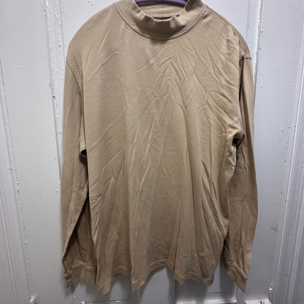 Croft & Barrow Tan Long Sleeve Tee